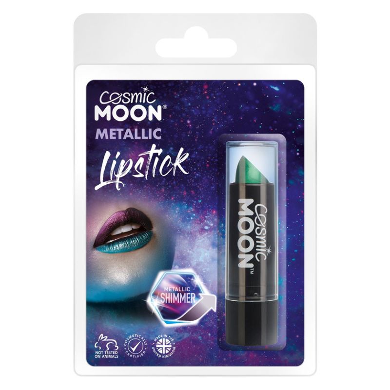 Costumes Australia Cosmic Moon Metallic Lipstick Green S10725 Costume Make Up_1