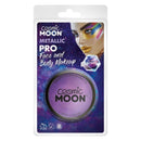 Costumes Australia Cosmic Moon Metallic Pro Face Paint Cake Pots Clamshell 36g Costume Make Up_5