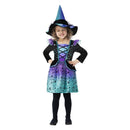 Costumes Australia Cosmic Witch Costume Child Black Purple Turquoise_1
