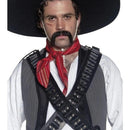 Costumes Australia Costume Bandolier Bullet Belt Authentic Western Adult Leather Black_1