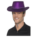 Costumes Australia Size Chart Cowboy Glitter Hat Adult Purple