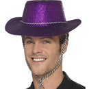 Costumes Australia Cowboy Glitter Hat Adult Purple_1