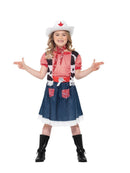 Costumes Australia Cowgirl Sweetie Costume Kids Blue Red White_2
