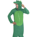 Costumes Australia Crocodile Costume Adult Green Onesie With Hood_1