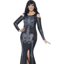Costumes Australia Curves Skeleton Costume Adult Black_1