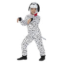 Costumes Australia Dalmatian Costume Kids Black White Hooded Jumpsuit Tail_2