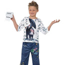Costumes Australia David Walliams Deluxe Billionaire Boy Costume Kids Blue White_1