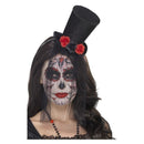 Costumes Australia Size Chart Day Of The Dead Mini Top Hat Adult Black