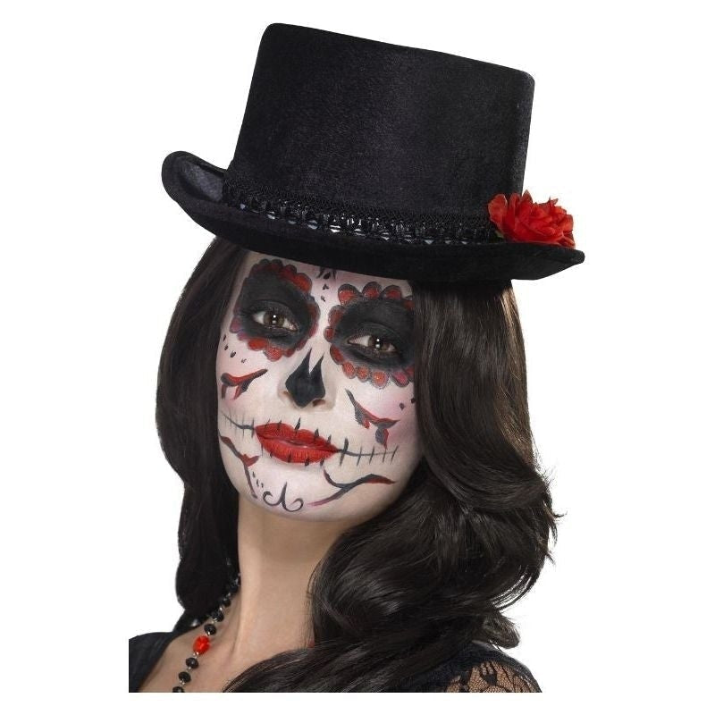 Costumes Australia Size Chart Day Of The Dead Top Hat with Roses