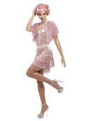 Costumes Australia Deluxe 20s Vintage Pink Flapper Adult Costume_2