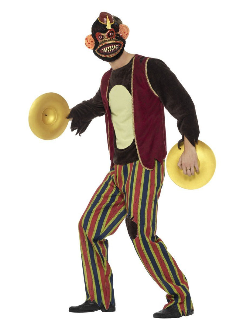 Deluxe Clapping Monkey Toy Costume Adult Multi Coloured Deluxe Clapping Monkey Toy Costume Adult Multi Coloured