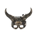 Costumes Australia Deluxe Gold Horned Masquerade Mask Adult_1
