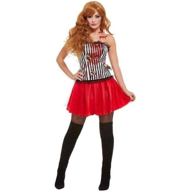Costumes Australia Deluxe Knife Throwers Assistant Costume Adult White_1