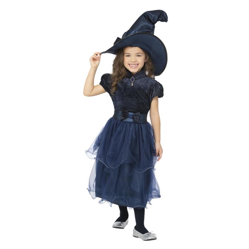 Costumes Australia Deluxe Midnight Witch Costume Blue Child_1