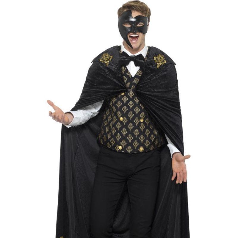 Costumes Australia Deluxe Phantom Costume Adult Black Gold_1