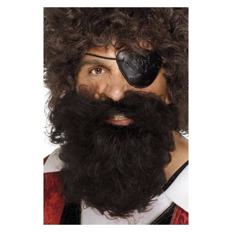Costumes Australia Size Chart Deluxe Pirate Beard Adult Brown