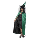 Costumes Australia Size Chart Deluxe Reversible Witch Cape Adult Teal