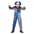 Costumes Australia Deluxe Sinister Clown Costume Kids White Blue_4