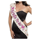 Costumes Australia Size Chart Deluxe Vintage Bride To Be Sash Adult Pink