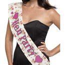 Costumes Australia Deluxe Vintage Hen Party Sash Adult Pink_1
