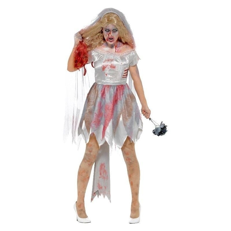 Costumes Australia Deluxe Zombie Bride Costume Adult Grey_2