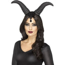 Costumes Australia Size Chart Demonic Queen Horns On Headband Adult Black
