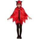 Costumes Australia Devil Hooded Cape Child Red_1