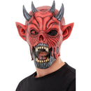 Costumes Australia Devil Latex Mask Adult Red_1