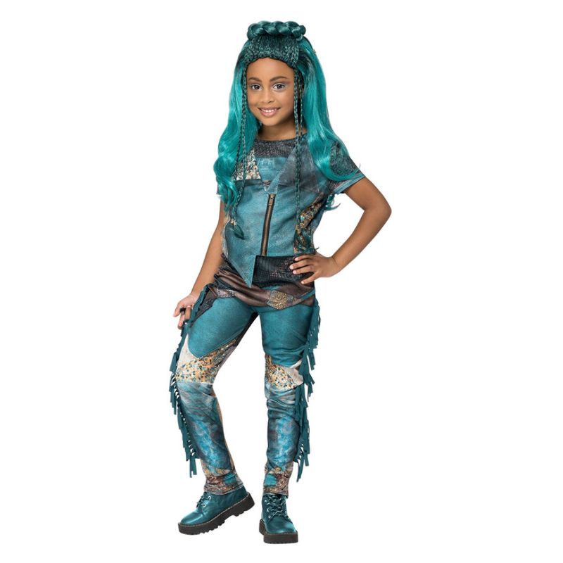 Costumes Australia Disney Descendants Uma Costume Child Black Blue Green_1
