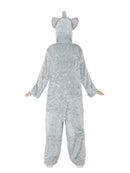 Costumes Australia Elephant Costume Adult Grey Jumpsuit with Hood_5