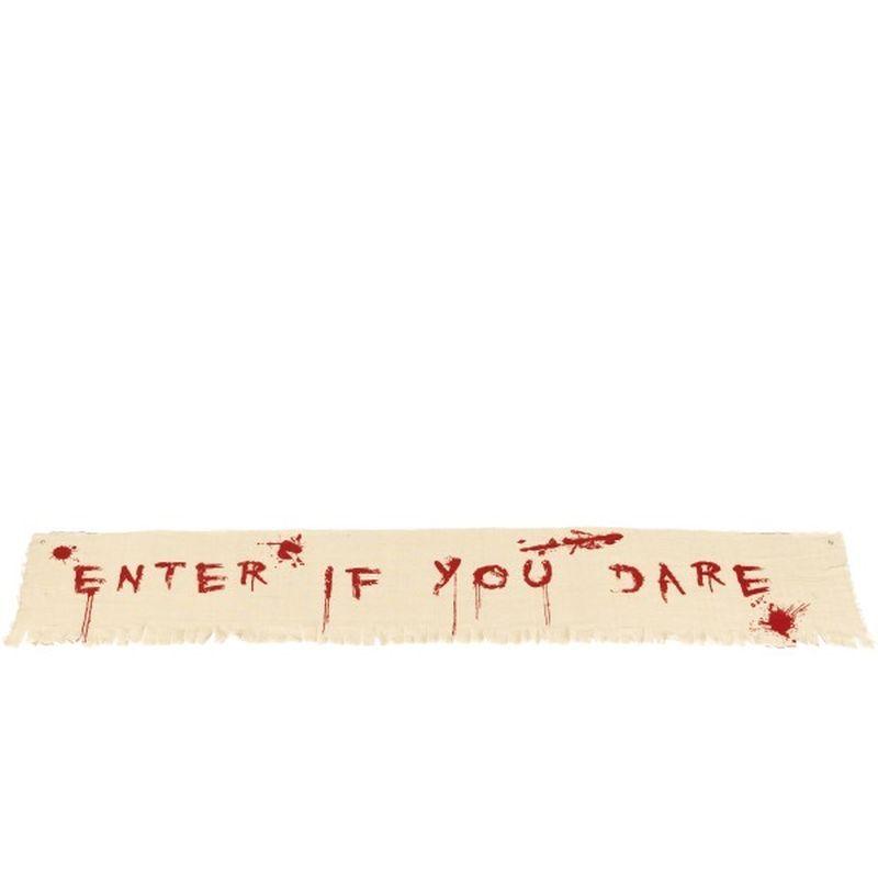 Costumes Australia Enter If You Dare Bloody Banner Decoration Adult Natural Red_1