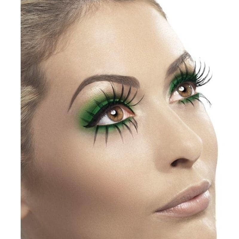 Costumes Australia Eyelashes Top and Bottom Set Long Adult Black_1