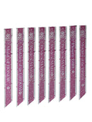 Bridal Party Sash Set - 8 Per Pack