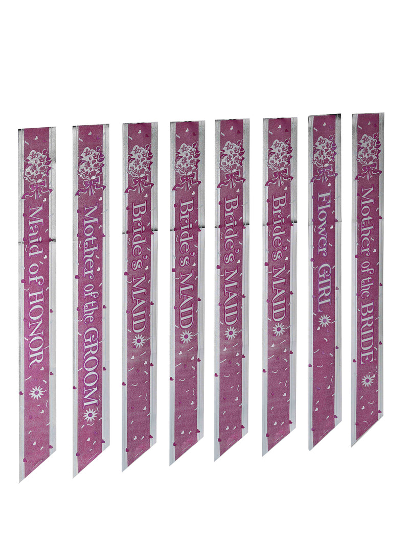 Bridal Party Sash Set - 8 Per Pack
