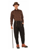 Steampunk Men's Shirt - Beige