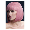 Costumes Australia Fever Elise Wig Adult Pastel Pink Sleek Bob with Fringe_2
