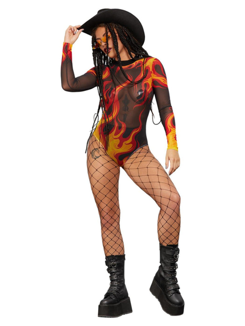Costumes Australia Fever Flame Bodysuit Adult_2