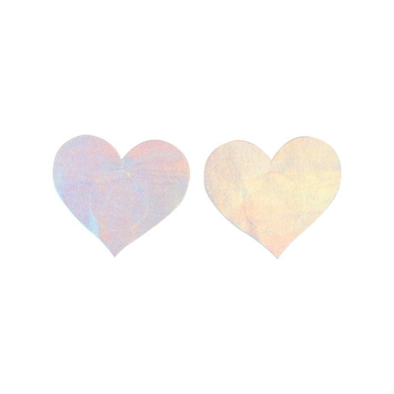 Costumes Australia Fever Irridescent Heart Nipple Pasties_1