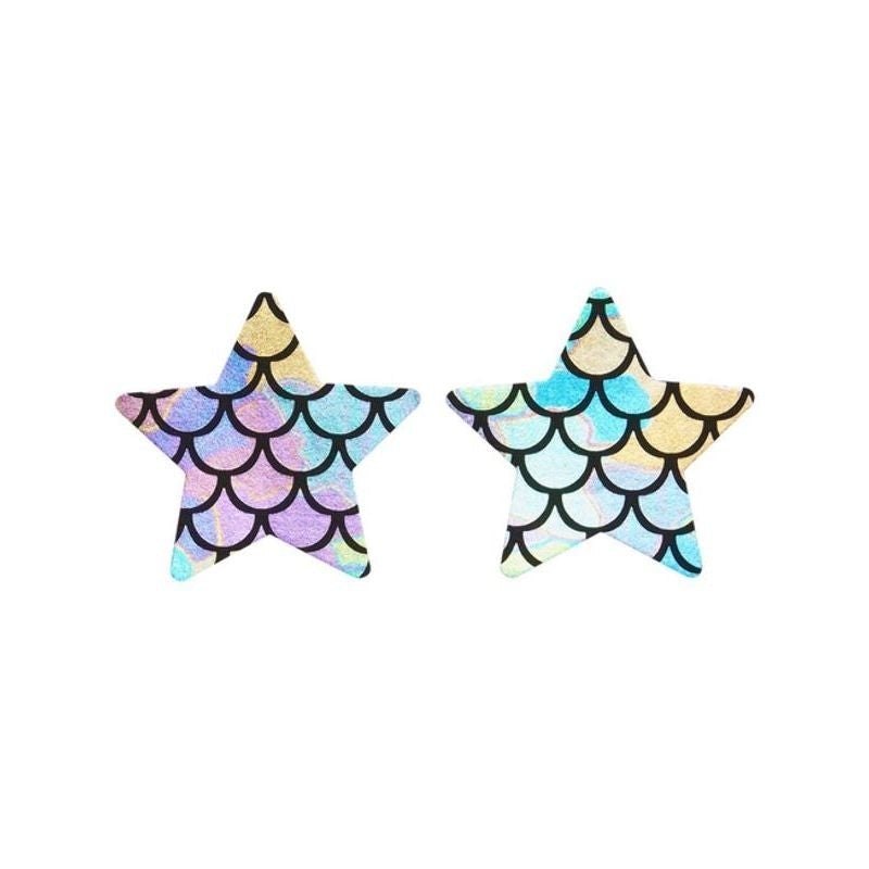 Costumes Australia Fever Irridescent Mermaid Star Nipple Pasties_1