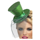 Costumes Australia Size Chart Fever Mini Top Hat On Headband Adult Green