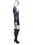 Costumes Australia Fever Miss Whiplash Skeleton Costume Black Dress_2