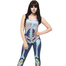 Costumes Australia Fever Sexy Skeleton Costume Adult Blue_1