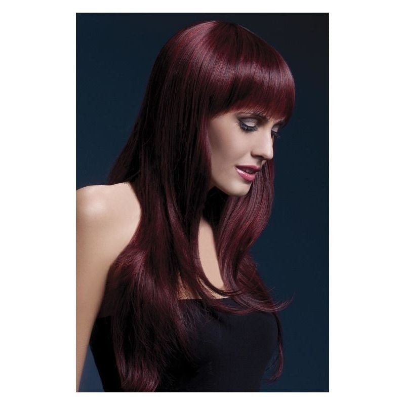 Costumes Australia Size Chart Fever Sienna Wig Adult Black Cherry