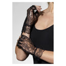 Costumes Australia Size Chart Fingerless Lace Gloves Adult Black