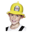 Costumes Australia Size Chart Fire Fighter Hat Kids Yellow with Badge