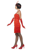 Costumes Australia Flapper Costume Adult Red Short Dress_3