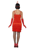 Costumes Australia Flapper Costume Adult Red Short Dress_4