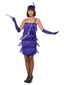 Costumes Australia Flapper Dress Costume Adult Purple Headband Gloves_4