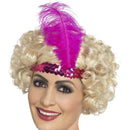 Costumes Australia Flapper Headband Adult Pink_1