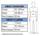 Costumes Australia Size Chart Flash Deluxe Costume Mens TV Show